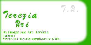 terezia uri business card